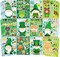 48 Sheets St. Patrick's Day Make a Face Stickers, Saint Patrick's Gnomes and Animals Crafts Stickers for Kids, Classroom Gifts and Party Favors Supplies